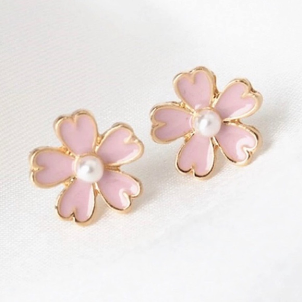 NEW!๐๐๐ธPRETTY! LITTLE PINK HEART FLOWERS!๐ธ๐๐ - Picture 1 of 16